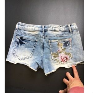 Denim shorts